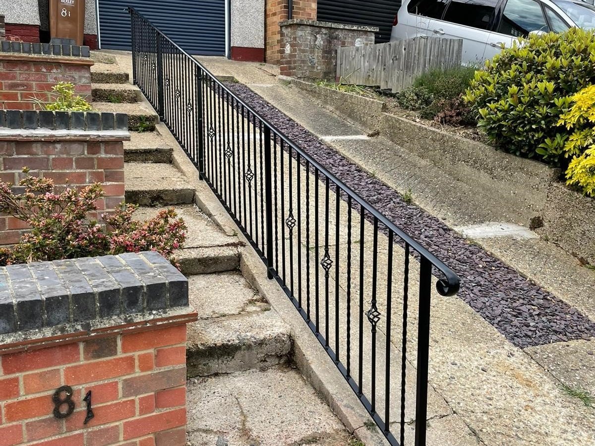 Metal Fabrication Example Driveway Handrail