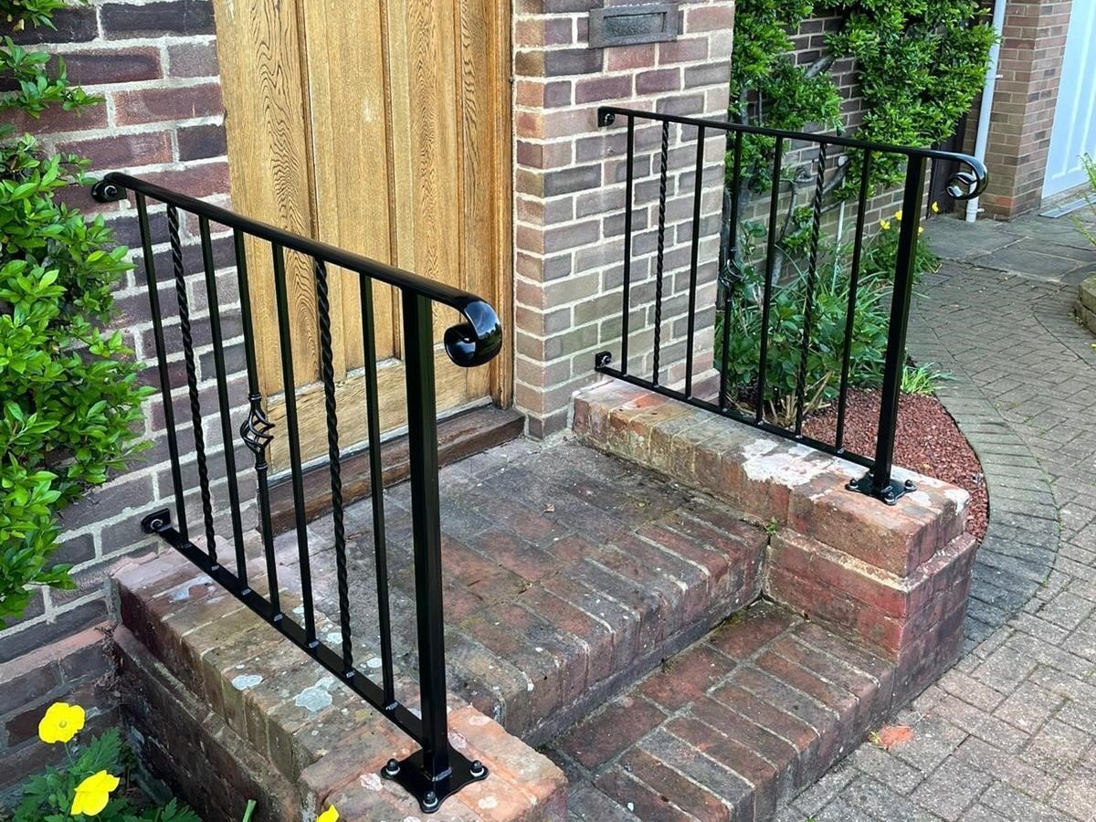 Metal Fabrication Example Handrail with detail