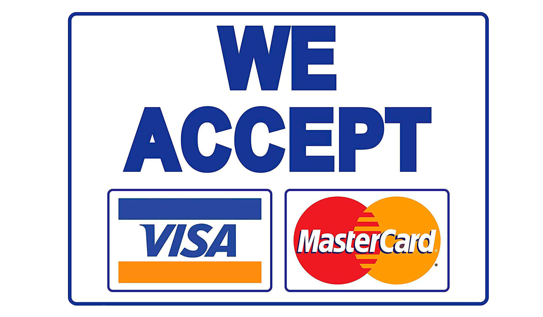 Payment Methods Accepted